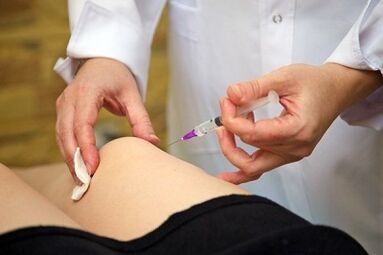 Injecții pentru tratamentul artrozei articulației genunchiului